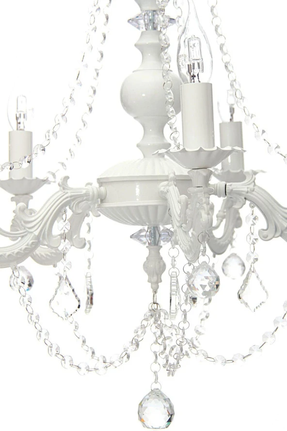 Umur Aydınlatma Dolce Vita 4'lü Beyaz Sarkıt Avize - Resim 4