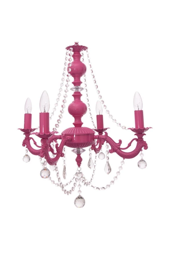 Umur Aydınlatma Dolce Vita 4'lü Fuşya Avize - Resim 3