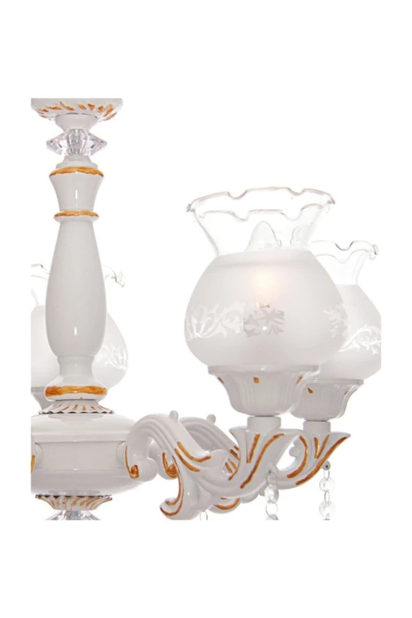 Umur Aydınlatma Borneo 3 Lü Camlı Avize - Resim 4