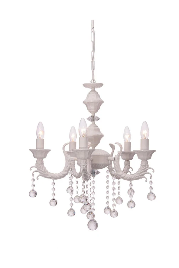 Umur Aydınlatma Novel 5'Li Beyaz Avize ürün görseli