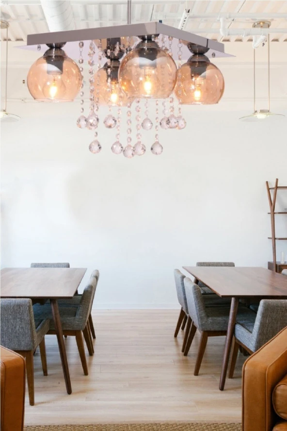 Umur Aydınlatma Minör 4'Lü Ledli Kumandalı Avize - Resim 3