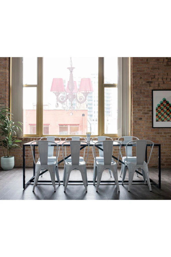 Umur Aydınlatma Senay 3'Lü Beyaz Pembe Şapkalı Minimalist Tasarım Avize - 3