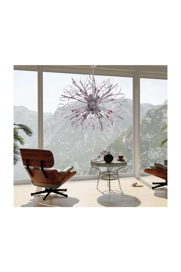 Umur Aydınlatma Mystıc 12'Li Avize Krom - Resim 3