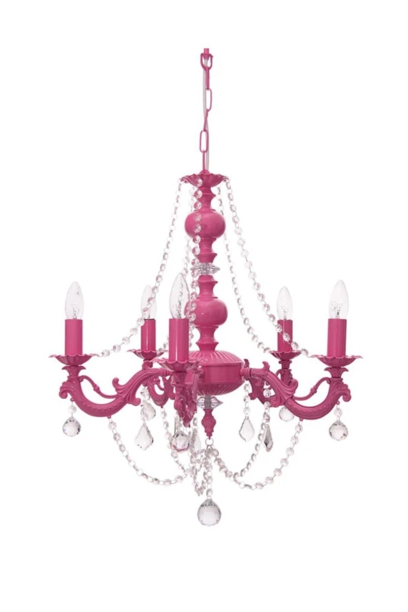 Umur Aydınlatma Dolce Vita 5'li Fuşya Avize ürün görseli