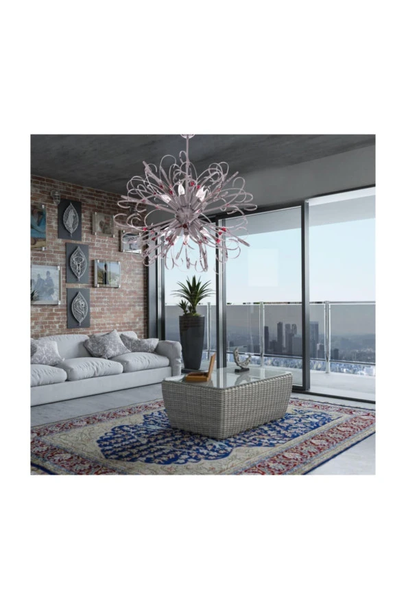 Umur Aydınlatma Mystıc 12'Li Avize Krom - Resim 2