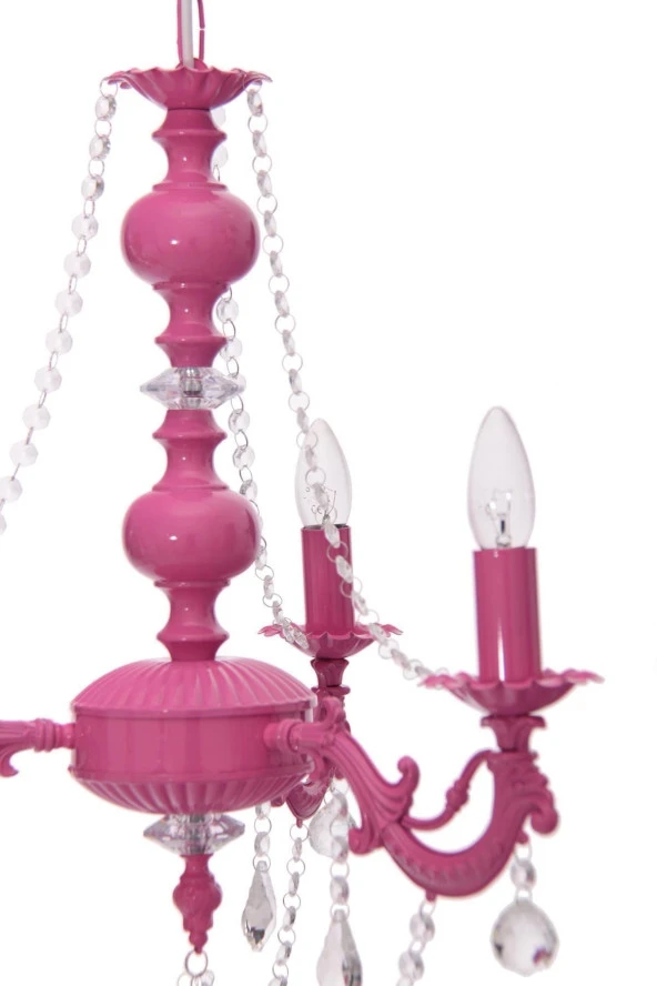 Umur Aydınlatma Dolce Vita 3'Lü Fuşya Avize - Resim 3