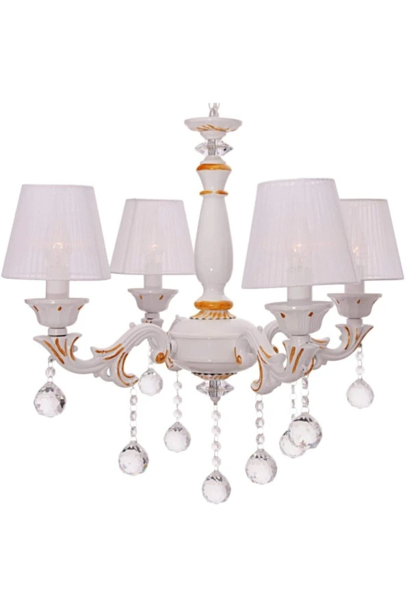 Umur Aydınlatma Borneo 4'lü Patinalı Şapkalı Avize - Resim 4