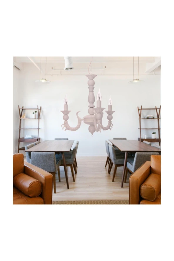 Umur Aydınlatma Eleganza Retro Beyaz 3'Lü Avize - Resim 2