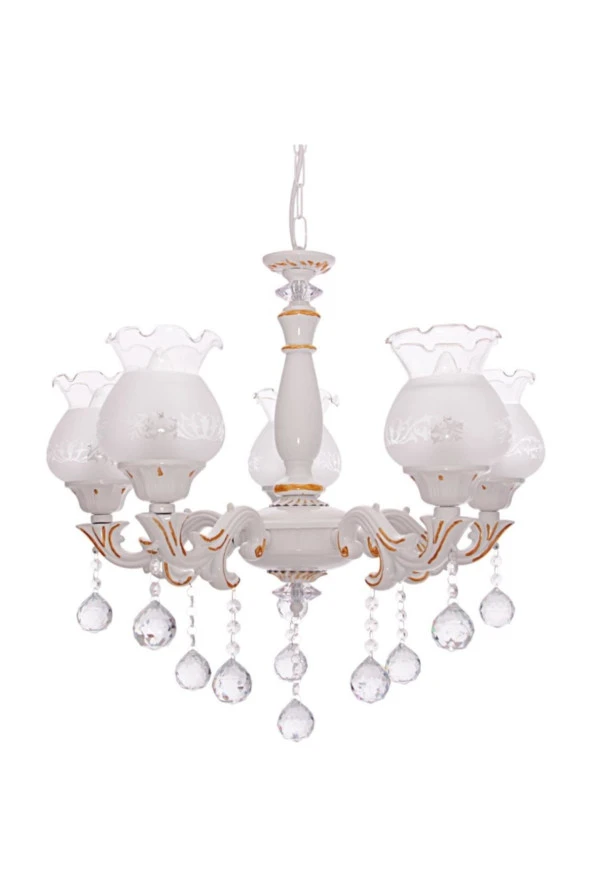 Umur Aydınlatma Borneo 5'Li Camlı Avize ürün görseli