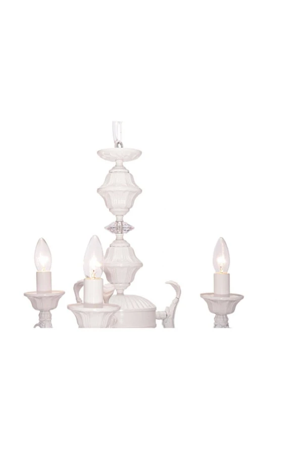 Umur Aydınlatma Novel 3'Lü Beyaz Avize - Resim 3