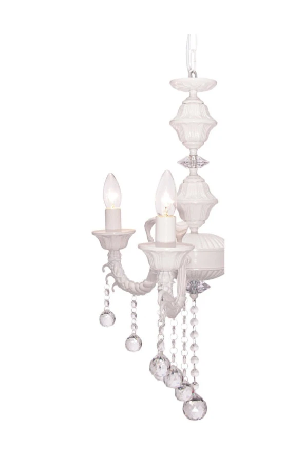 Umur Aydınlatma Novel 3'Lü Beyaz Avize - Resim 2