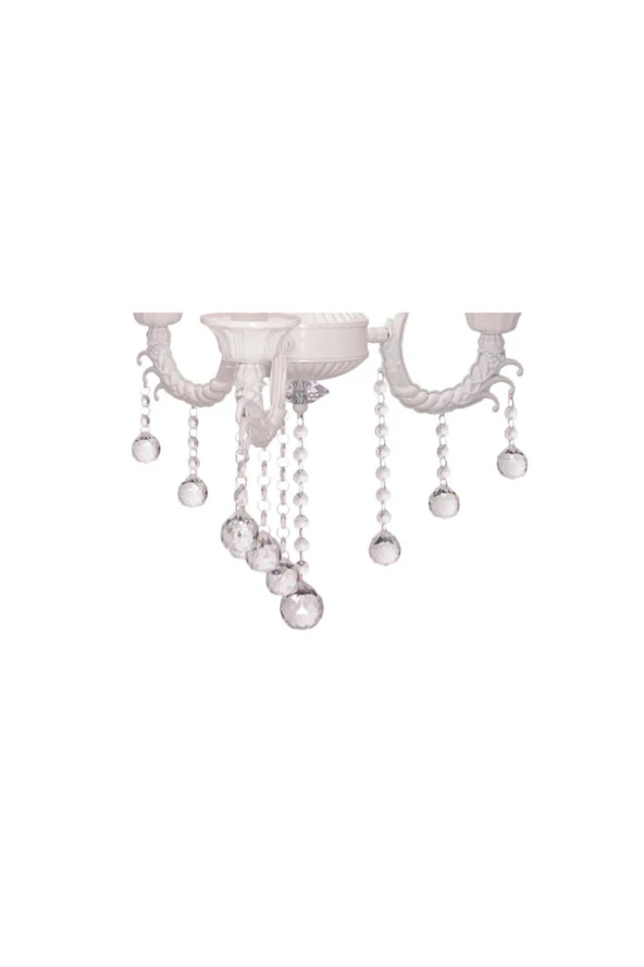 Umur Aydınlatma Novel 3'Lü Beyaz Avize - Resim 4