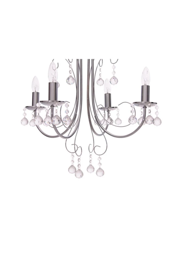 Umur Aydınlatma Lora 4'Lü Krom Avize - Resim 2