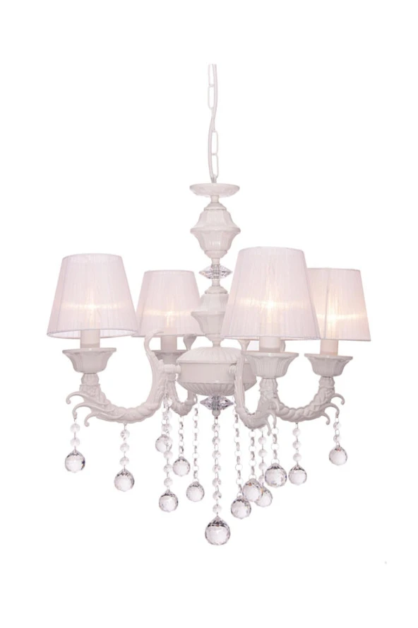 Umur Aydınlatma Umu Aydınlatma Novel 4'Lü Beyaz Şapkalı Avize ürün görseli