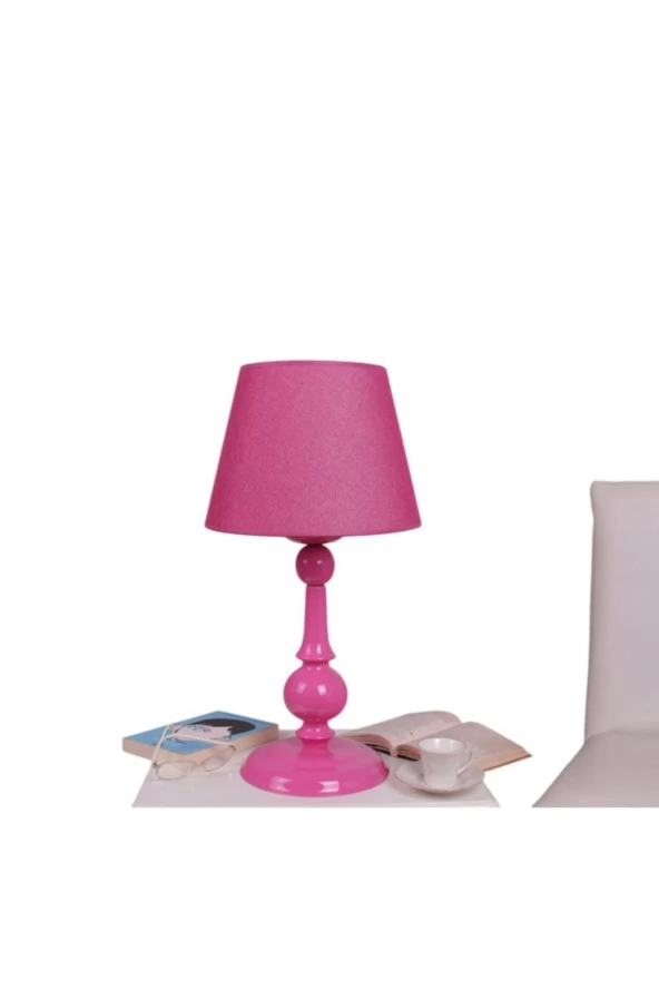 Umur Aydınlatma Zen Fuşya Ayak Fuşya Şapkalı Abajur ürün görseli