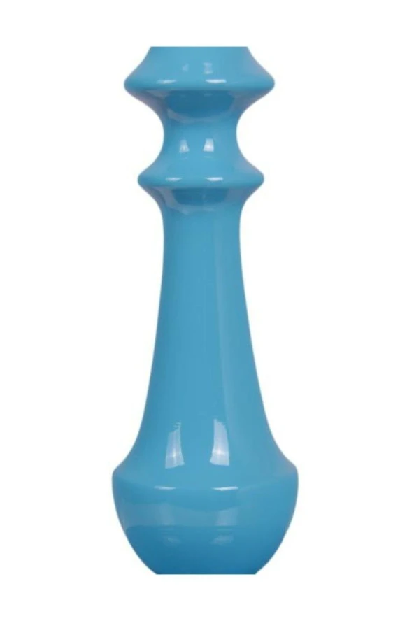 Umur Aydınlatma Orla turkuaz ayak gri şapkalı abajur - Resim 2