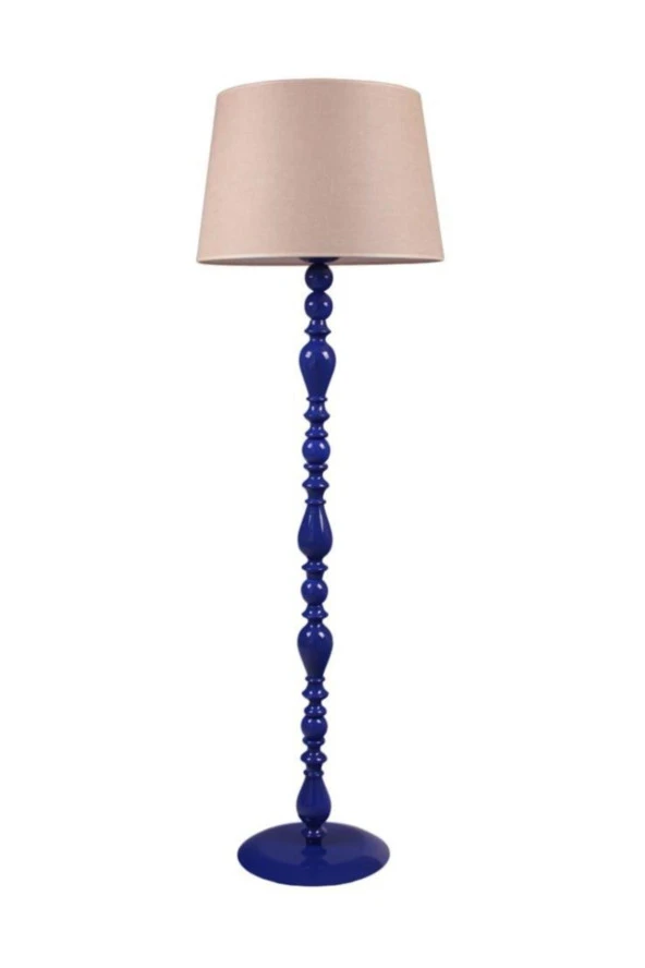 Umur Aydınlatma Otto Parlement Mavisi Ayak Beyaz Şapkalı Lambader ürün görseli