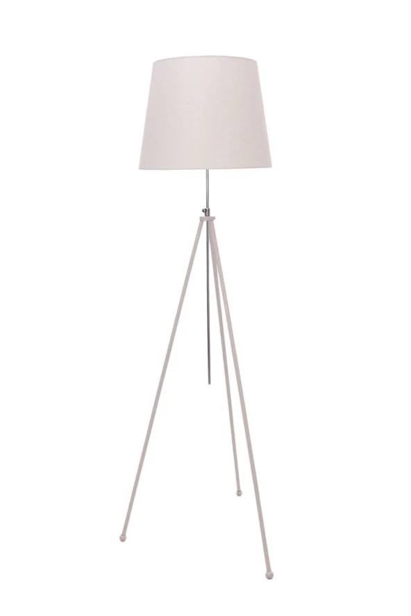 Umur Aydınlatma Tripod Beyaz Ayak Beyaz Şapkalı Lambader ürün görseli