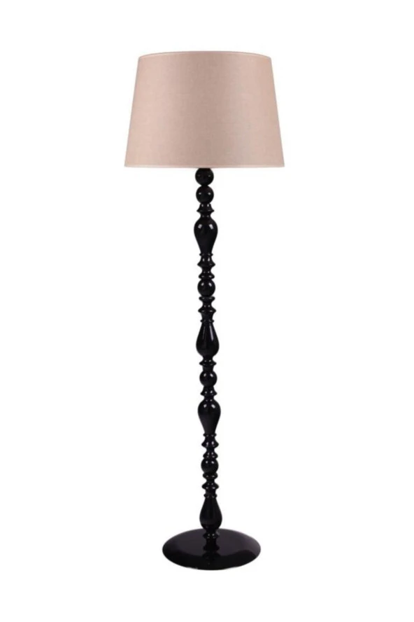 Umur Aydınlatma Otto Siyah Ayak Krem Şapkalı Lambader ürün görseli