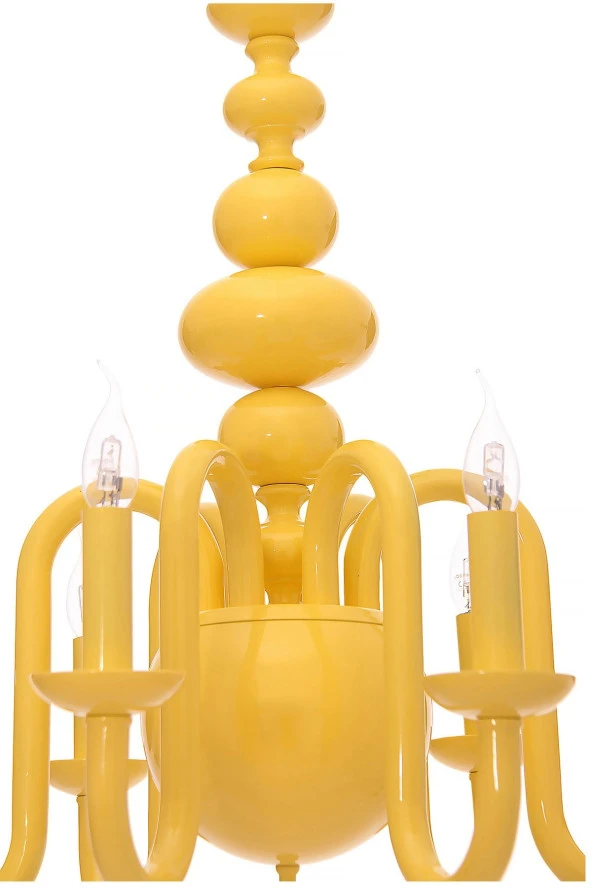 Umur Aydınlatma Roda 4'lü Sarı Mavi Şapkalı Sarkıt Avize - Resim 3