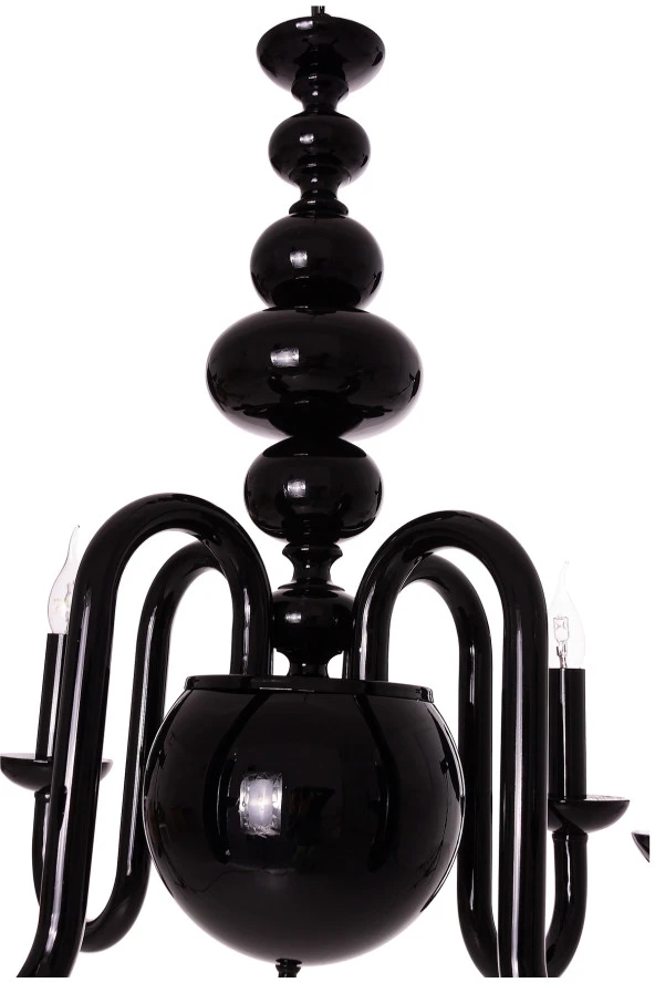 Umur Aydınlatma Roda 4'lü Siyah Mavi Şapkalı Sarkıt Avize - Resim 3