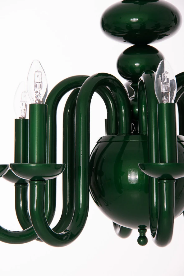 Umur Aydınlatma Roda 6'lı Yeşil Sarkıt Avize - Resim 3