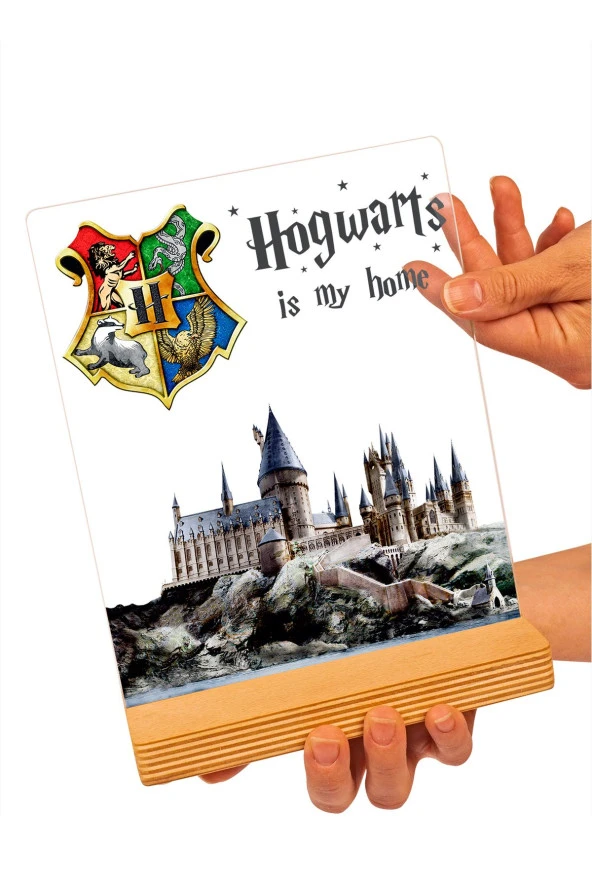 SEVGİ LAMBASI Harry Potter Hogwarts Fotoğraflı Hediyesi Hediye Paketli Şeffaf Çerçeve - 3