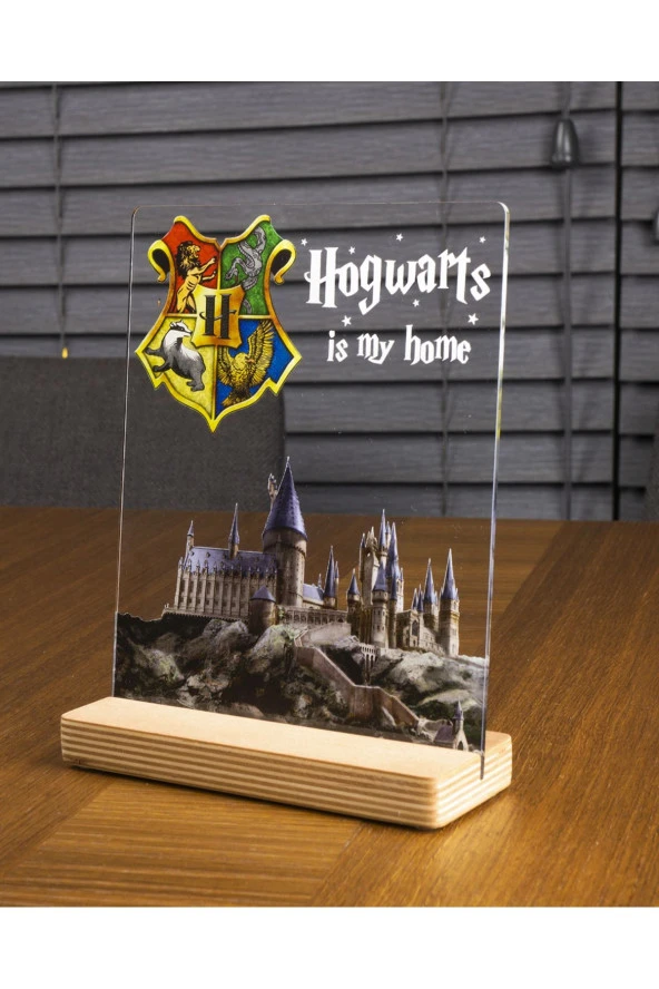 SEVGİ LAMBASI Harry Potter Hogwarts Fotoğraflı Hediyesi Hediye Paketli Şeffaf Çerçeve - 4