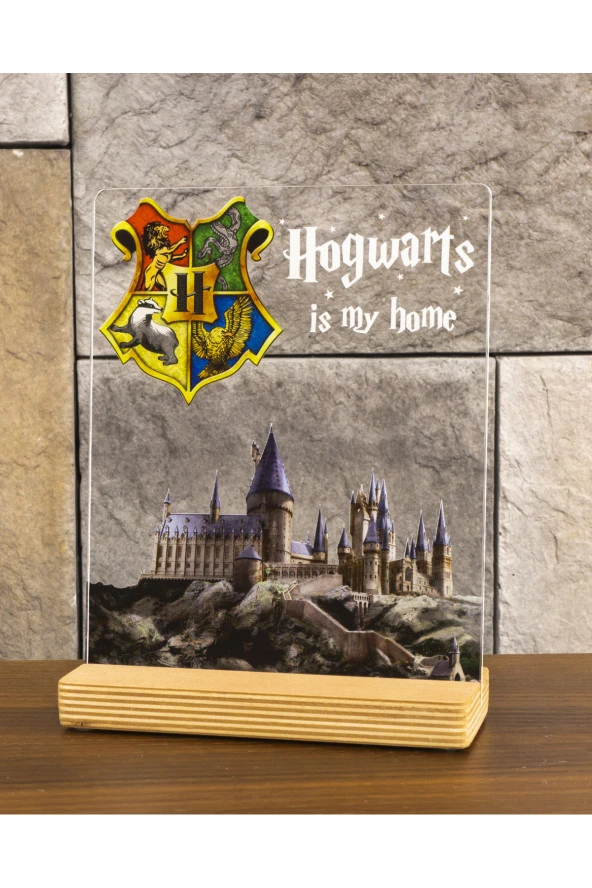 SEVGİ LAMBASI Harry Potter Hogwarts Fotoğraflı Hediyesi Hediye Paketli Şeffaf Çerçeve