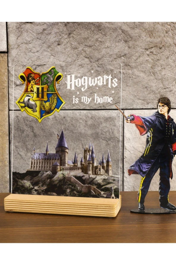 SEVGİ LAMBASI Harry Potter Hogwarts Fotoğraflı Hediyesi Hediye Paketli Şeffaf Çerçeve - 5