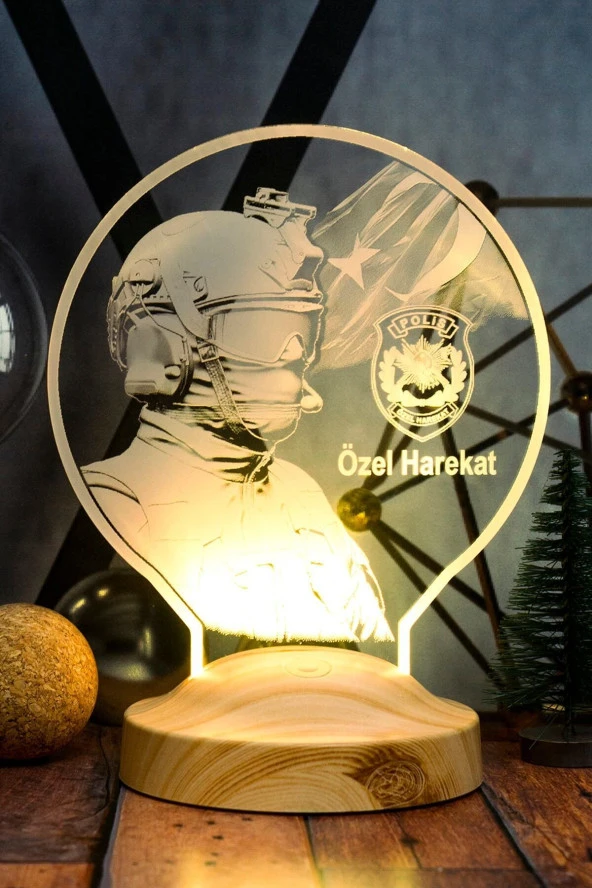 SEVGİ LAMBASI Özel Harekat Polisi Hediyesi, Polis Özel Harekat, Pöh Hediyesi Led Lamba, Özel Harekat Başkanlığı - 4