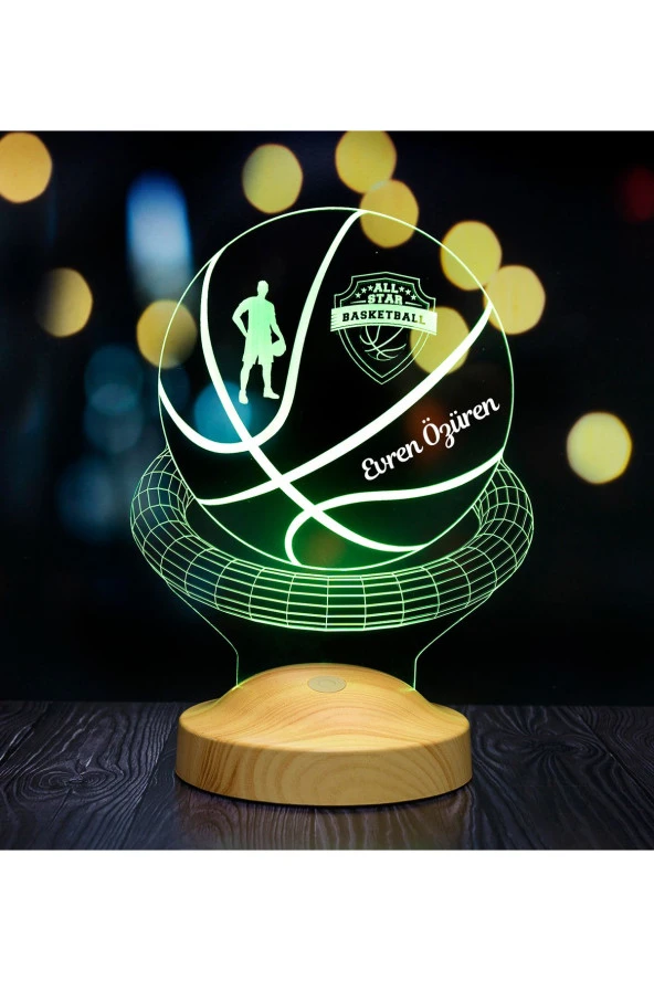 SEVGİ LAMBASI Basketbol Hayranlarına Hediye, Basketbol Topu Led Lamba
