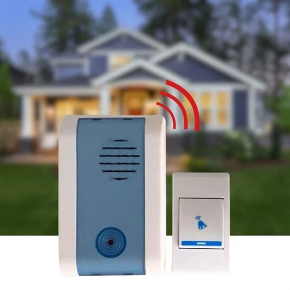 Wireless Bağlantılı Ev, Ofis, Daire veya Bahçe Kapıları İçin Kablosuz Kapı Zili (44DEX34)