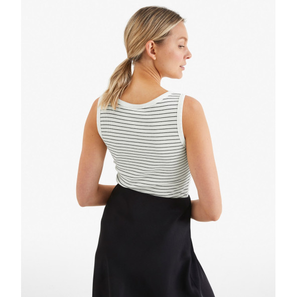 Kappahl Organik Pamuk Çizgili Atlet - 2