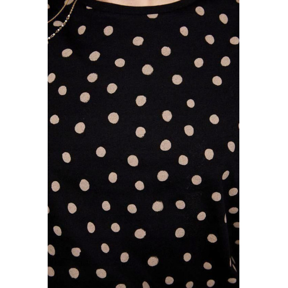 Zara Puantiyeli Tshirt - 6