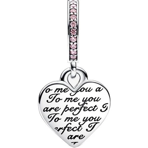 İki Renkli Sonsuz Kalp Çift Sallantılı 782641C01 - Resim 2