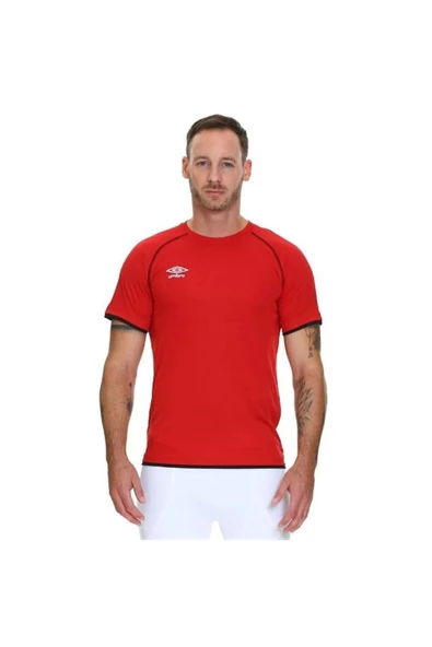 Umbro Training Top Laser - Erkek Kırmızı Spor T-shirt - TF0035