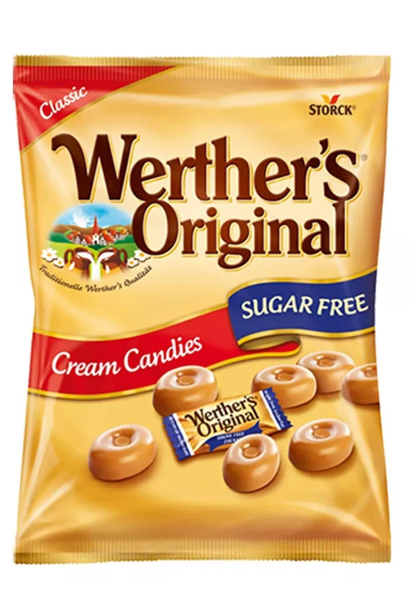 Werther's Original Cream Candies Sugar Free Şekerleme 70GR