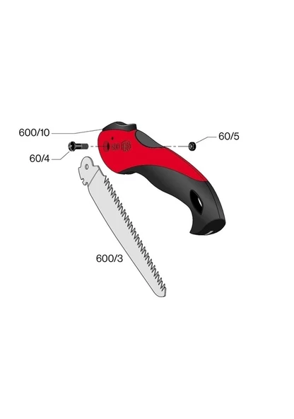 Felco 600 Budama Testeresi Katlanır 16 Cm - Resim 5