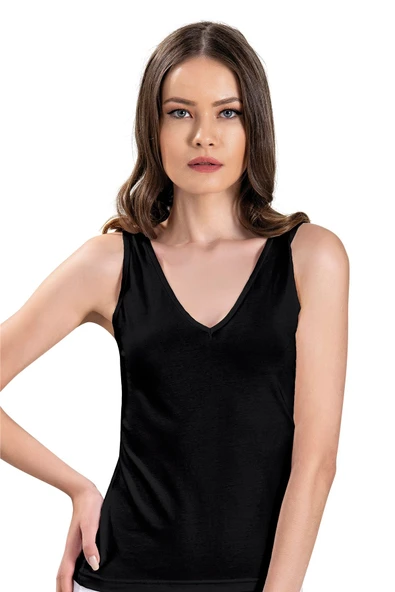 Jiber 523 Kadın V Yaka Atlet - 2