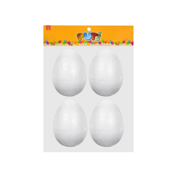 Strafor Köpük Yumurta Puti 8cm 4lü pk - 1