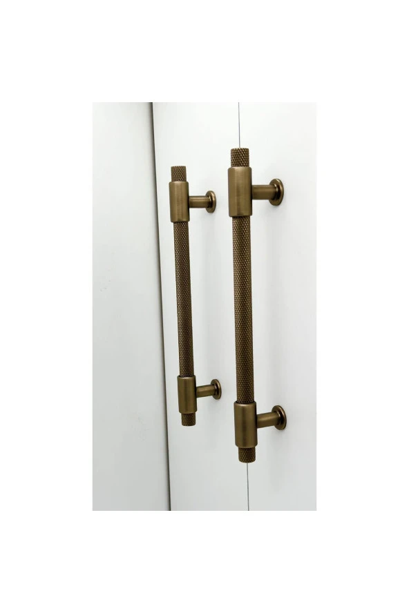 Handles Kulp Mobilya Dolap Mutfak Çekmece Kulpu 158 Mat Antik Sarı 128 Mm (12,8 Cm) 5 Adet