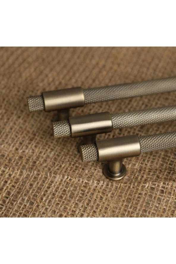 Handles Kulp Mobilya Dolap Mutfak Çekmece Kulpu 158 Mat Antik Sarı 128 Mm (12,8 Cm) 5 Adet - Resim 3