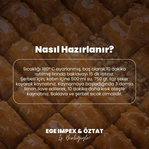 Öztat Tepsi Hediyeli Hazır Kuru Baklava 1200 Gr (3 kg) - 2
