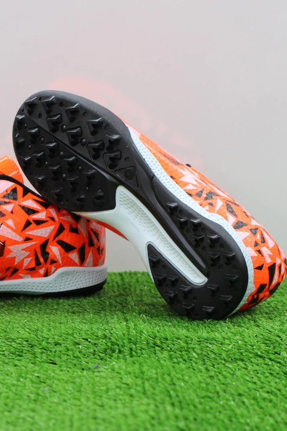 Kinetix Estes TF Turuncu Orijinal Ürün Çim Saha Halı Saha Futbol Ayakkabı - Resim 3