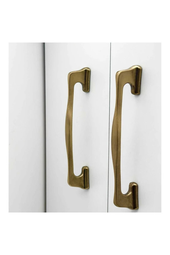 Martı Mat Antik Sarı Mobilya Yatak Odası Tv Ünitesi Dolap Mutfak Çekmece Kulpu 128 Mm 2 Adet - Resim 3