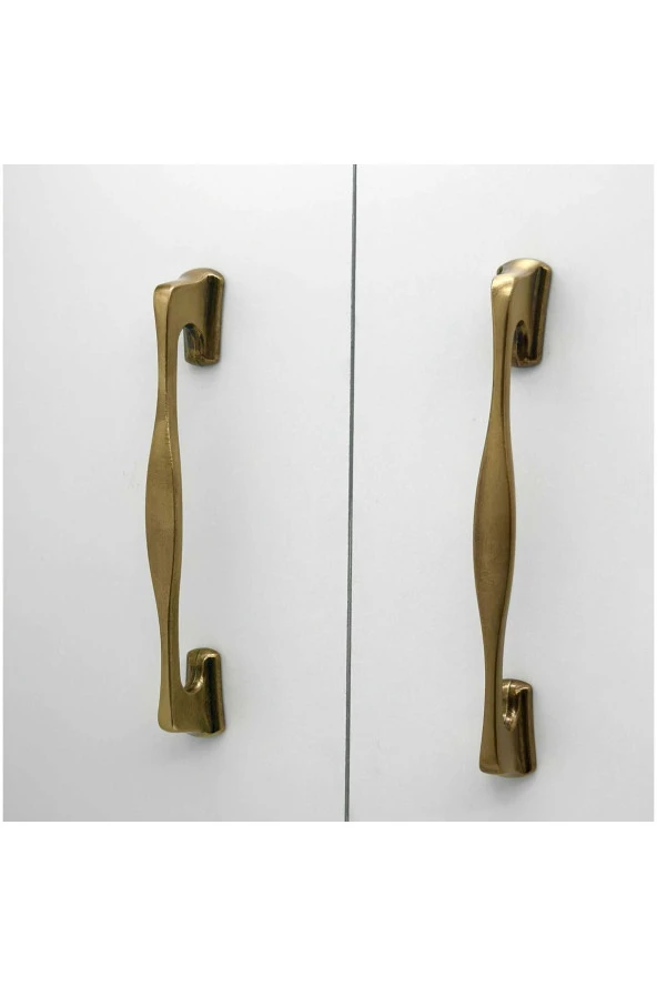 Martı Mat Antik Sarı Mobilya Yatak Odası Tv Ünitesi Dolap Mutfak Çekmece Kulpu 128 Mm 2 Adet - Resim 6