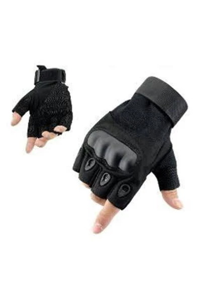 Single Sword Taktik Askeri Kesik Parmak Kemik Eldiven Operasyon Eldiveni - 10