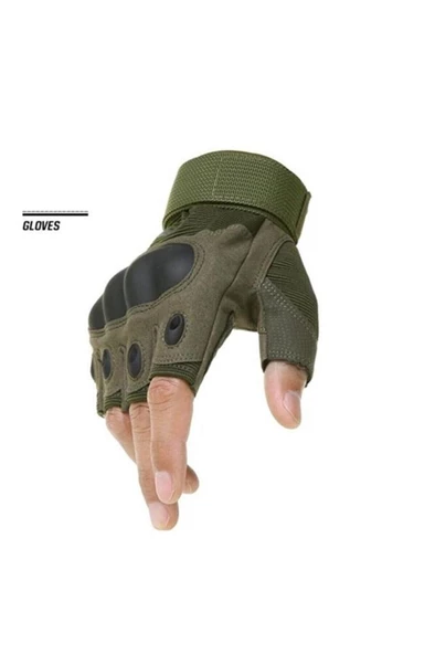 Single Sword Taktik Askeri Kesik Parmak Kemik Eldiven Operasyon Eldiveni - 5