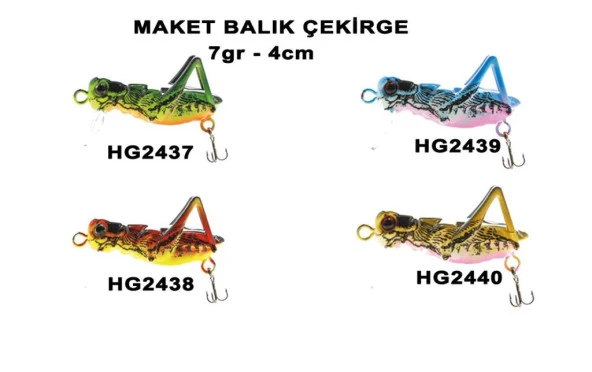 Çekirge Suni Yem Maket Çekirge 7 Gr 4 Cm